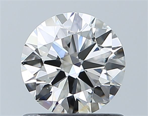Picture of Natural Diamond 0.75 Carats, Round with Excellent Cut, I Color, VS2 Clarity and Certified by GIA