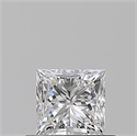 Natural Diamond 0.50 Carats, Princess with  Cut, F Color, VS1 Clarity and Certified by GIA