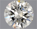 Natural Diamond 0.50 Carats, Round with Excellent Cut, K Color, VS1 Clarity and Certified by GIA