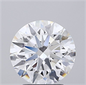 Lab Grown Diamond 3.01 Carats, Round with Ideal Cut, D Color, VVS1 Clarity and Certified by IGI