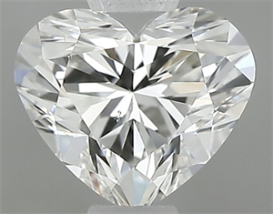 Picture of Natural Diamond 0.50 Carats, Heart with  Cut, H Color, SI1 Clarity and Certified by GIA