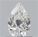 Diamante Natural 0.61 quilates, De pera , Color F, claridad IF y certificado GIA