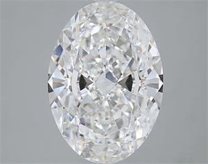 Picture of Natural Diamond 5.03 Carats, Oval with  Cut, E Color, VVS2 Clarity and Certified by GIA