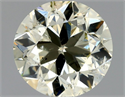 Natural Diamond 1.01 Carats, Round with Very Good Cut, M Color, SI2 Clarity and Certified by HRD