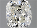 Natural Diamond 0.51 Carats, Cushion with  Cut, J Color, VVS2 Clarity and Certified by GIA