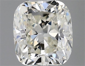 Picture of Natural Diamond 0.51 Carats, Cushion with  Cut, J Color, VVS2 Clarity and Certified by GIA