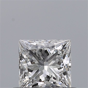 Picture of Natural Diamond 0.43 Carats, Princess with  Cut, D Color, VVS2 Clarity and Certified by GIA