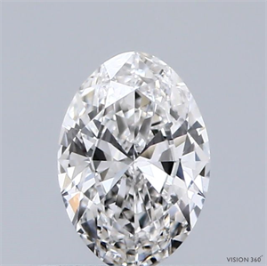 Picture of Natural Diamond 0.41 Carats, Oval with  Cut, G Color, VVS2 Clarity and Certified by GIA