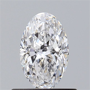 Picture of Natural Diamond 0.50 Carats, Oval with  Cut, D Color, VVS2 Clarity and Certified by GIA