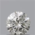 Diamante Natural 0.61 quilates, Redondo , Color L, claridad SI2 y certificado GIA