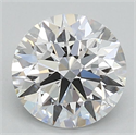 Lab Grown Diamond 1.08 Carats, Round with Ideal Cut, D Color, VS1 Clarity and Certified by IGI
