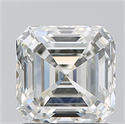 Natural Diamond 1.51 Carats, Asscher with  Cut, I Color, VS2 Clarity and Certified by GIA