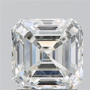 Picture of Natural Diamond 1.51 Carats, Asscher with  Cut, I Color, VS2 Clarity and Certified by GIA