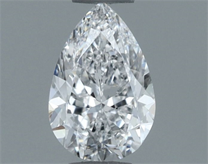 Picture of Natural Diamond 0.50 Carats, Pear with  Cut, D Color, VS1 Clarity and Certified by GIA