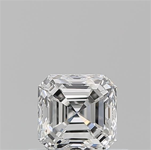 Picture of Natural Diamond 0.51 Carats, Asscher with  Cut, F Color, VVS2 Clarity and Certified by GIA