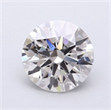 Lab Grown Diamond 1.30 Carats, Round with Ideal Cut, F Color, VVS2 Clarity and Certified by IGI