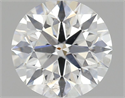 Natural Diamond 0.70 Carats, Round with Excellent Cut, H Color, I1 Clarity and Certified by GIA