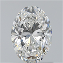 Natural Diamond 0.80 Carats, Oval with  Cut, G Color, VS1 Clarity and Certified by GIA