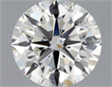 Natural Diamond 0.72 Carats, Round with Excellent Cut, G Color, SI1 Clarity and Certified by GIA