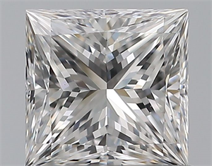 Picture of Natural Diamond 0.70 Carats, Princess with  Cut, E Color, VS1 Clarity and Certified by GIA