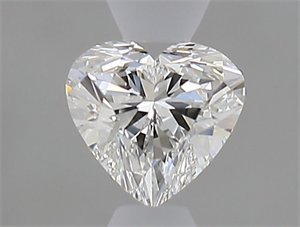 Foto Diamante Natural 0.40 quilates, Corazón , Color G, claridad IF y certificado GIA de