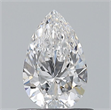 Natural Diamond 0.60 Carats, Pear with  Cut, D Color, VS1 Clarity and Certified by GIA