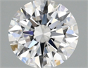 Lab Grown Diamond 1.37 Carats, Round with Ideal Cut, D Color, VS2 Clarity and Certified by IGI