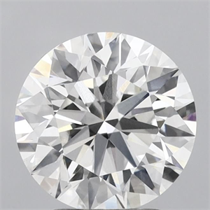 Picture of Lab Grown Diamond 2.80 Carats, Round with Ideal Cut, G Color, VVS2 Clarity and Certified by IGI