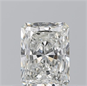 Natural Diamond 0.50 Carats, Radiant with  Cut, H Color, VS1 Clarity and Certified by GIA