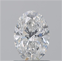 Natural Diamond 1.02 Carats, Oval with  Cut, F Color, I1 Clarity and Certified by GIA