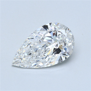 Picture of Natural Diamond 5.01 Carats, Pear with  Cut, E Color, SI1 Clarity and Certified by GIA