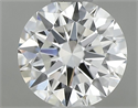 Diamante Natural 0.41 quilates, Redondo , Color F, claridad VVS2 y certificado GIA