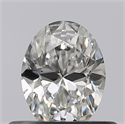 Natural Diamond 0.40 Carats, Oval with  Cut, D Color, VVS2 Clarity and Certified by GIA
