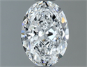Natural Diamond 0.80 Carats, Oval with  Cut, D Color, VS2 Clarity and Certified by GIA
