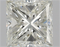 Natural Diamond 0.93 Carats, Princess with  Cut, J Color, VS1 Clarity and Certified by GIA