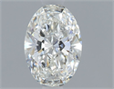 Natural Diamond 0.54 Carats, Oval with  Cut, F Color, VVS2 Clarity and Certified by GIA
