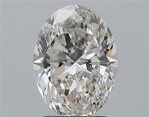 Picture of Natural Diamond 2.51 Carats, Oval with  Cut, G Color, SI2 Clarity and Certified by GIA