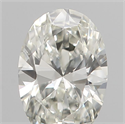 Natural Diamond 0.19 Carats, Oval with  Cut, I Color, IF Clarity and Certified by IGI