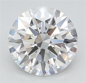 Picture of Lab Grown Diamond 3.61 Carats, Round with Ideal Cut, D Color, VVS1 Clarity and Certified by IGI