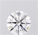 Lab Grown Diamond 1.50 Carats, Round with Ideal Cut, D Color, VVS2 Clarity and Certified by IGI