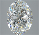 Diamante Natural 2.93 quilates, Ovalado , Color G, claridad VVS2 y certificado GIA