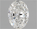 Natural Diamond 0.90 Carats, Oval with  Cut, H Color, SI2 Clarity and Certified by GIA