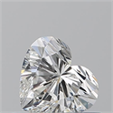 Natural Diamond 0.50 Carats, Heart with  Cut, G Color, VVS2 Clarity and Certified by GIA