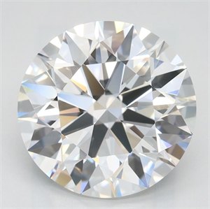 Picture of Lab Grown Diamond 3.10 Carats, Round with Ideal Cut, D Color, IF Clarity and Certified by IGI