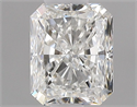 Natural Diamond 0.50 Carats, Radiant with  Cut, H Color, VS2 Clarity and Certified by GIA