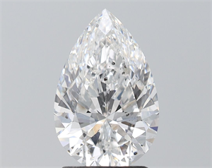 Picture of Natural Diamond 2.01 Carats, Pear with  Cut, E Color, SI1 Clarity and Certified by GIA