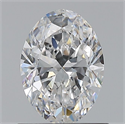 Natural Diamond 0.80 Carats, Oval with  Cut, D Color, VS2 Clarity and Certified by GIA