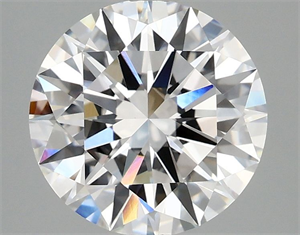 Picture of Lab Grown Diamond 2.55 Carats, Round with Ideal Cut, F Color, VVS2 Clarity and Certified by IGI