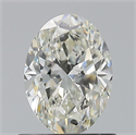 Natural Diamond 0.80 Carats, Oval with  Cut, I Color, VVS2 Clarity and Certified by GIA