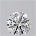 Natural Diamond 1.10 Carats, Round with Excellent Cut, D Color, VS2 Clarity and Certified by GIA